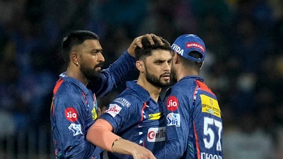 Naveen-ul-Haq took four wickets in the Eliminator (PTI) Naveen-ul-Haq took four wickets in the Eliminator (PTI)