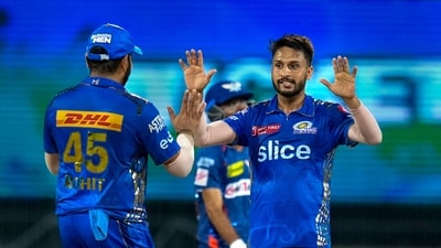 Wide-eyed and exuding a disarming smile, the sense that this was all very new for Madhwal was apparent. (PTI) Wide-eyed and exuding a disarming smile, the sense that this was all very new for Madhwal was apparent. (PTI)
