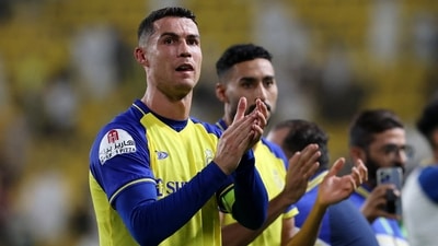 Cristiano Ronaldo for Al Nassr. (REUTERS)