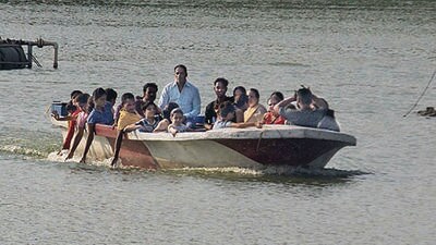 Thane, India - May, 25, 2023: Boating service at Masunda Lake, in Thane, in Mumbai, India, on Wednesday, May 25, 2023. (Praful Gangurde/HT Photo) (HT PHOTO)
