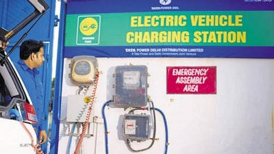 An EV charging station in Delhi (File Photo) An EV charging station in Delhi (File Photo)