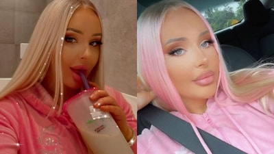 Australian woman Jazmyn Forrest. She underwent numerous surgeries, costing over ₹82 lakh, to look like a Barbie. (Instagram/@jazmynforrest1) Australian woman Jazmyn Forrest. She underwent numerous surgeries, costing over ₹82 lakh, to look like a Barbie. (Instagram/@jazmynforrest1)