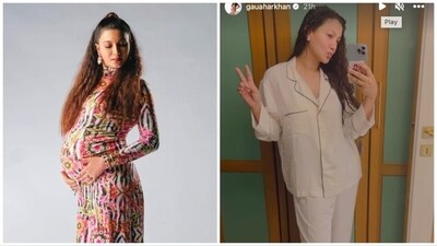 Gauahar Khan gave birth to her first baby earlier this month. Gauahar Khan gave birth to her first baby earlier this month.