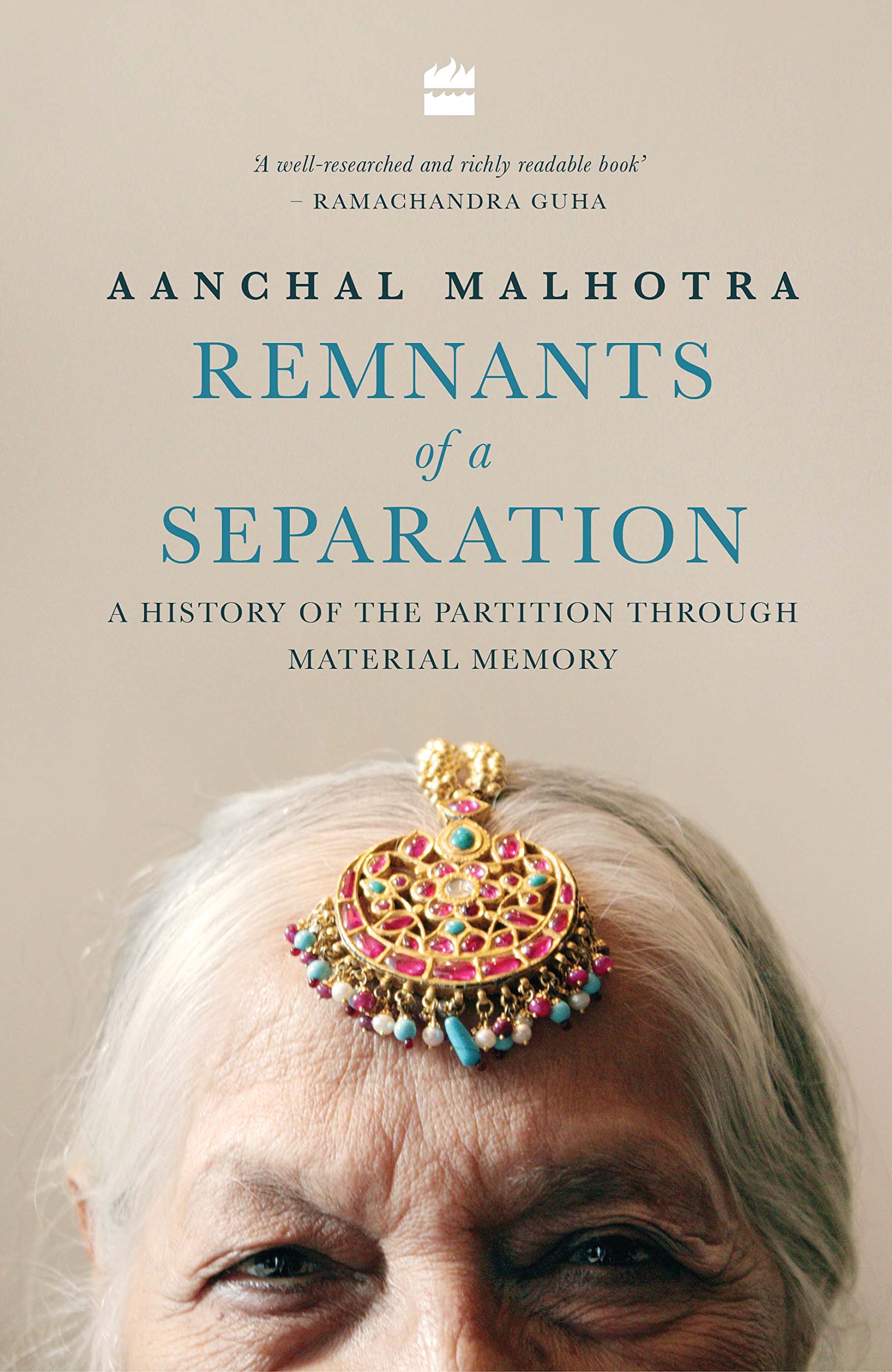 Context drives makeovers for non-fiction too. Shimray’s award-winning cover for Remnants of a Separation, which revisits Partition through the objects that refugees carried across the border, had a shot of author Aanchal Malhotra’s grandmother wearing the maang tika mentioned in the book. (HarperCollins) Context drives makeovers for non-fiction too. Shimray’s award-winning cover for Remnants of a Separation, which revisits Partition through the objects that refugees carried across the border, had a shot of author Aanchal Malhotra’s grandmother wearing the maang tika mentioned in the book. (HarperCollins)