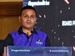 IPL 2023: Virender Sehwag lashed out at a GT star. IPL 2023: Virender Sehwag lashed out at a GT star.
