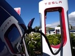  All of Ford Motor Co.'s current and future electric vehicles will have access to about 12,000 Tesla Supercharger stations starting in 2024, according to an announcement Thursday, May 25, 2023, by Ford CEO Jim Farley and Tesla CEO Elon Musk.