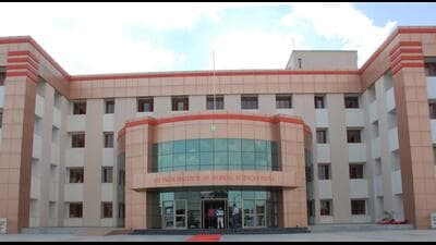 AIIMS building in Patna. (HT Photo) AIIMS building in Patna. (HT Photo)