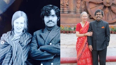 Man travels from India to Sweden on cycle to reunite with his love. (Instagram/@mignonettetakespictures)