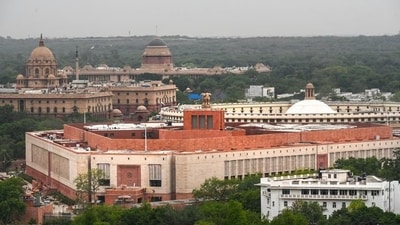 New Parliament building. (Hindustan Times) New Parliament building. (Hindustan Times)