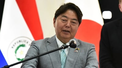 Japanese foreign minister Yoshimasa Hayashi. (AFP)