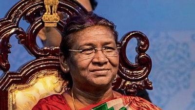 President Droupadi Murmu. (PTI Photo) (MINT_PRINT)