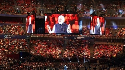 Prime Minister Narendra Modi addressed the Indian diaspora in Sydney on Tuesday. (ANI) Prime Minister Narendra Modi addressed the Indian diaspora in Sydney on Tuesday. (ANI)