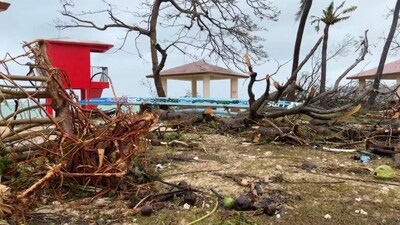 About 980 people were staying at shelters across the island, Guam Homeland Security said in a statement. (AFP) About 980 people were staying at shelters across the island, Guam Homeland Security said in a statement. (AFP)