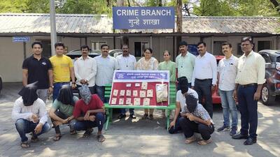 The Anti-Narcotics Squad of Pune Crime Branch seized 41,986 counterfeit LSD stamps drug estimated to be worth ₹1.14 crore from five, including a lawyer, techie and MBA student (HT) The Anti-Narcotics Squad of Pune Crime Branch seized 41,986 counterfeit LSD stamps drug estimated to be worth ₹1.14 crore from five, including a lawyer, techie and MBA student (HT)