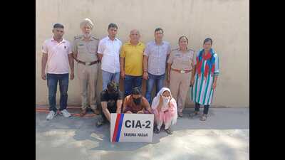 The accused in the police custody.