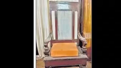 The chair of Prayagraj’s mayor. (HT file photo) The chair of Prayagraj’s mayor. (HT file photo)