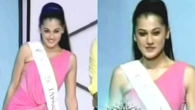 Taapsee Pannu at Miss India 2008.
