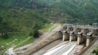 Water is being released from Himachal Pradesh’s Pandoh Dam after an increase in its level due to unseasonal rain, officials said on Friday, warning people not to go near the Beas river in Mandi, Hamirpur and Kangra districts. (File photo) Water is being released from Himachal Pradesh’s Pandoh Dam after an increase in its level due to unseasonal rain, officials said on Friday, warning people not to go near the Beas river in Mandi, Hamirpur and Kangra districts. (File photo)