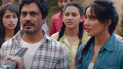 Jogira Sara Ra Ra movie review: Nawazuddin Siddiqui and Neha Sharma in the film. Jogira Sara Ra Ra movie review: Nawazuddin Siddiqui and Neha Sharma in the film.