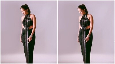 In matching black ear studs, oxidised bangles and a slicked ponytail hairdo, Mita looked gorgeous as ever. (Instagram/@mira.kapoor) In matching black ear studs, oxidised bangles and a slicked ponytail hairdo, Mita looked gorgeous as ever. (Instagram/@mira.kapoor)