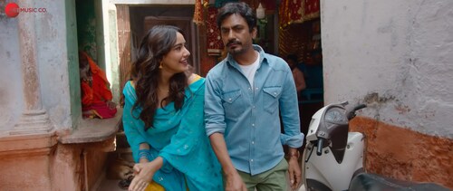 Neha and Nawazuddin in the film. Neha and Nawazuddin in the film.