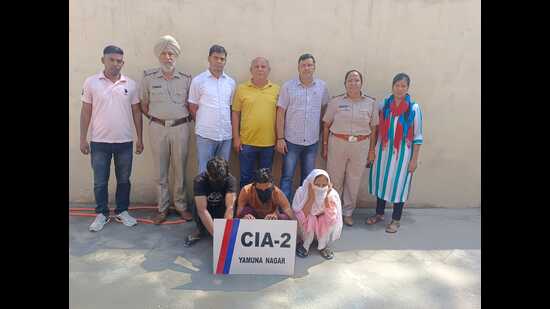 The accused in the police custody.