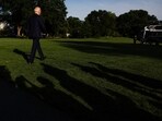 U.S. President Joe Biden walks before departing the White House for Camp David, in Washington, U.S., May 26, 2023. REUTERS/Evelyn Hockstein
