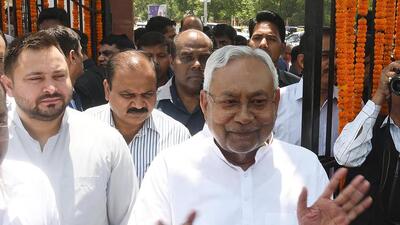 Bihar CM Nitish Kumar speaks to reporters in Patna on Saturday. (Santosh Kumar/HT) Bihar CM Nitish Kumar speaks to reporters in Patna on Saturday. (Santosh Kumar/HT)