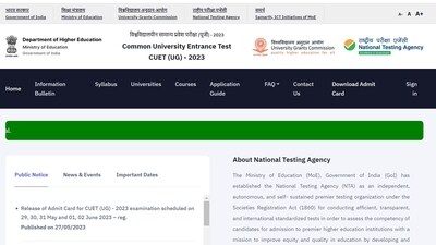 CUET Admit Card 2023 out for May 29 exam to June 2 exams, get link CUET Admit Card 2023 out for May 29 exam to June 2 exams, get link