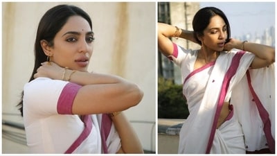 Sobhita Dhulipala rewinds time and takes her fans on a journey to old India where simplicity dominated and feminine was defined in the traditional drape. For her latest Instagram photos, the Night Manager actor can be seen strolling on her terrace in a white cotton saree. (Instagram/@sobhitad) Sobhita Dhulipala rewinds time and takes her fans on a journey to old India where simplicity dominated and feminine was defined in the traditional drape. For her latest Instagram photos, the Night Manager actor can be seen strolling on her terrace in a white cotton saree. (Instagram/@sobhitad)