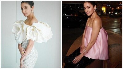 Anushka Sharma made her Cannes International Film Festival debut this year. She made a grand red carpet entry in a Richard Quinn gown. On second look features the Pari actor in Prada separates. (Instagram/@anushkasharma) Anushka Sharma made her Cannes International Film Festival debut this year. She made a grand red carpet entry in a Richard Quinn gown. On second look features the Pari actor in Prada separates. (Instagram/@anushkasharma)