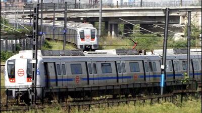 DMRC officials said that the land transfer would allow them to proceed ahead with the necessary construction work. (HT Photo) DMRC officials said that the land transfer would allow them to proceed ahead with the necessary construction work. (HT Photo)