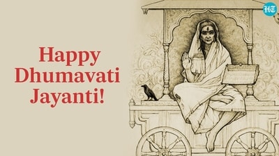 Dhumavati Jayanti marks the auspicious celebration of the divine goddess Dhumavati, a form of Devi associated with transformation and overcoming obstacles. (HT photo) Dhumavati Jayanti marks the auspicious celebration of the divine goddess Dhumavati, a form of Devi associated with transformation and overcoming obstacles. (HT photo)