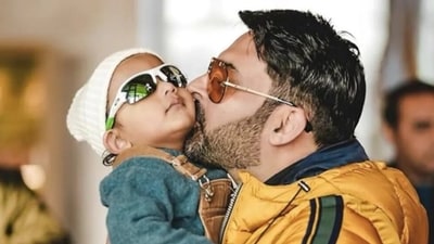 Kapil Sharma's son Trishaan is two years old. Kapil Sharma's son Trishaan is two years old.