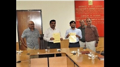 MoU inking ceremony was held recently in Prayagraj. (HT photo)