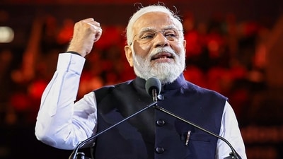 Prime Minister Narendra Modi addresses the Indian community programme in Sydney, (PTI)