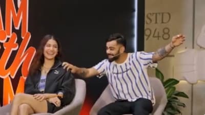 Anushka Sharma and Virat Kohli during an event