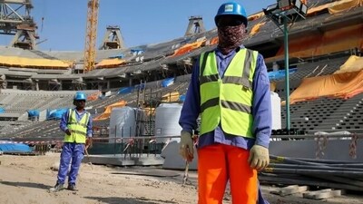 Migrant workers in Qatar. (Getty Images)