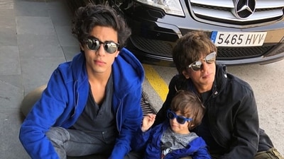 Gauri Khan had shared this picture of Shah Rukh Khan and sons Aryan and Abram from their Barcelona trip. “Best a woman can get... soaking the sun with my boys in Barcelona,” she had captioned the post on Instagram. Gauri Khan had shared this picture of Shah Rukh Khan and sons Aryan and Abram from their Barcelona trip. “Best a woman can get... soaking the sun with my boys in Barcelona,” she had captioned the post on Instagram. 