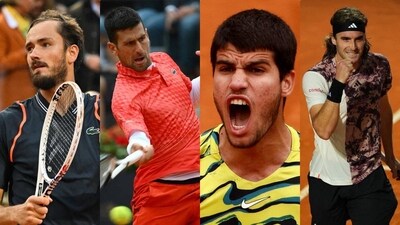 Alcaraz vs Djokovic vs Medvedev vs Tsitsipas: Battle for No. 1 at French Open Alcaraz vs Djokovic vs Medvedev vs Tsitsipas: Battle for No. 1 at French Open