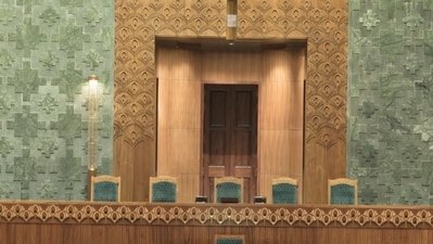 The construction of the new Parliament building witnessed the use of various materials sourced from across the country, thus absorbing the spirit of 'Ek Bharat Shreshtha Bharat'. (Government sources) The construction of the new Parliament building witnessed the use of various materials sourced from across the country, thus absorbing the spirit of 'Ek Bharat Shreshtha Bharat'. (Government sources)