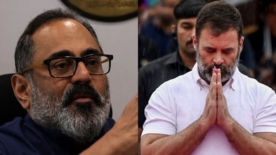 Rajeev Chandrasekhar on Saturday took a jibe at the former Wayanad MP Rahul Gandhi. (File) Rajeev Chandrasekhar on Saturday took a jibe at the former Wayanad MP Rahul Gandhi. (File)