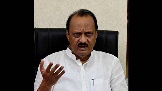 Ajit Pawar on Saturday staked claim on Pune Lok Sabha seat stating that the NCP in the MVA alliance has a strong hold in the constituency. (HT PHOTO)