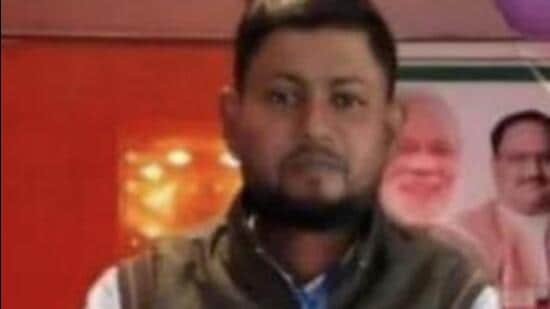 BJP youth wing leader Amir Hussain (HT Photo/Sourced)