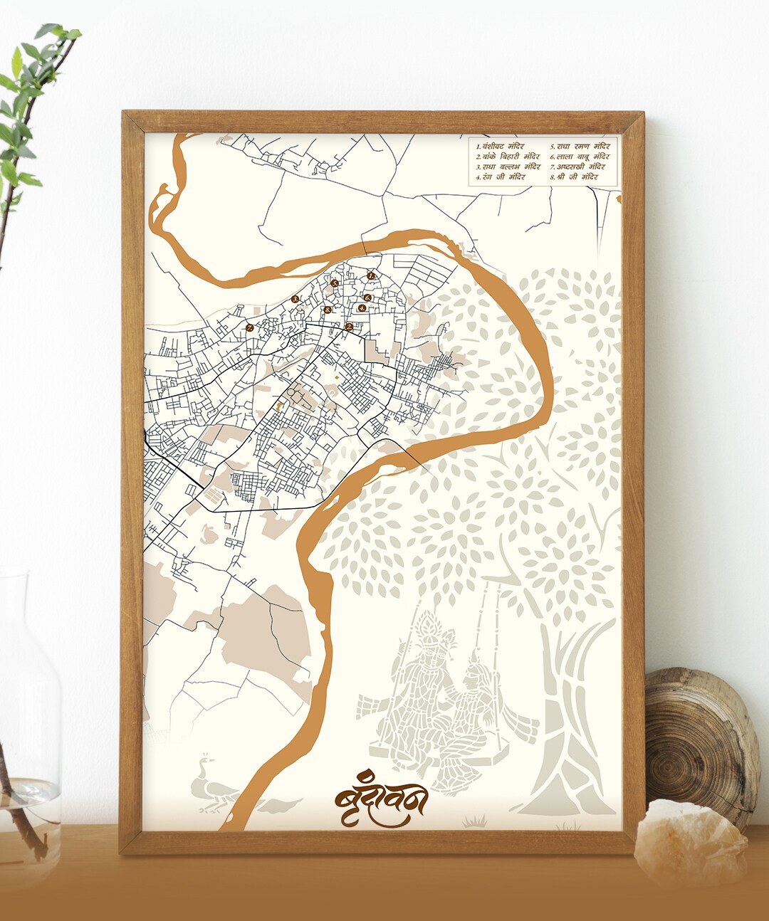 Sri Hari Kanth Venna’s map of Vrindavan.