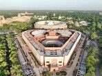 A view of India's new Parliament building in New Delhi. 