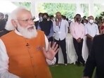 Old clip of PM Modi interacting with wrestlers 