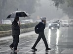 A downpour in New Delhi. A downpour in New Delhi.