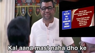 IPL 2023 Final: The CSK vs GT match will be played tomorrow at 7:30 pm at the Narendra Modi Stadium. (Twitter/@IPL and @I_RahulRana)