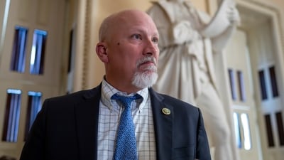 Rep. Chip Roy, R-Texas, a member of the conservative House Freedom Caucus, speaks to reporters at the Capitol in Washington, Tuesday, May 23, 2023. (AP Photo/J. Scott Applewhite) (AP) Rep. Chip Roy, R-Texas, a member of the conservative House Freedom Caucus, speaks to reporters at the Capitol in Washington, Tuesday, May 23, 2023. (AP Photo/J. Scott Applewhite) (AP)